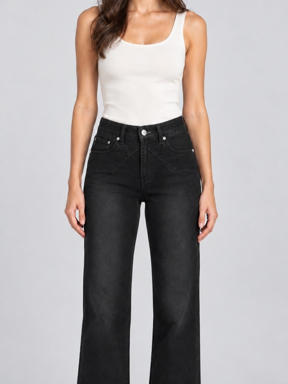 FLAMINGALS  Black Wash Boot Cut Jeans - Women's
